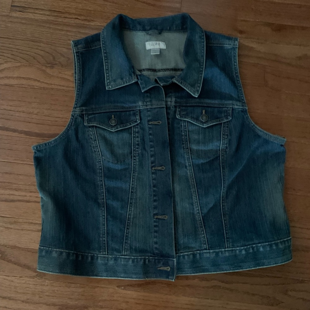 Loft denim vest